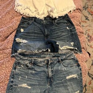 American Eagle Outfitters Ripped Dark Blue Jeans